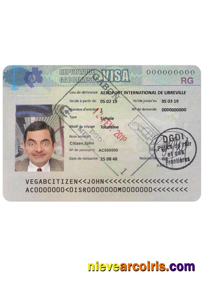 GABONAISE travel visa